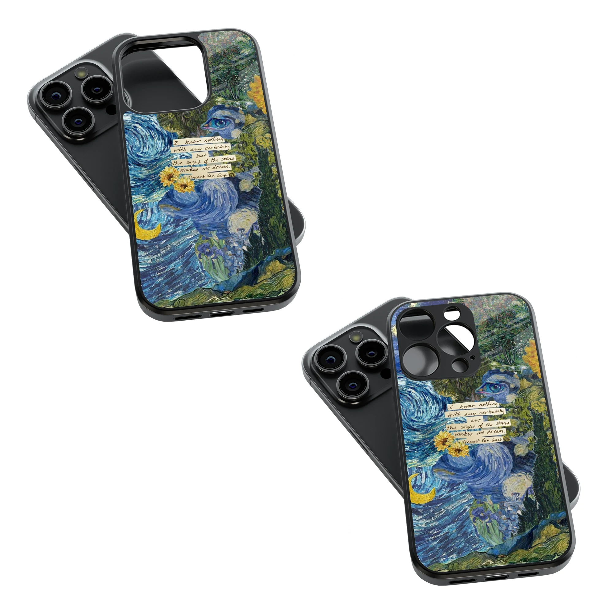 Trendy Glass Back Mobile Case for iPhone, Samsung, Redmi, OnePlus, Google Pixel, Motorola
