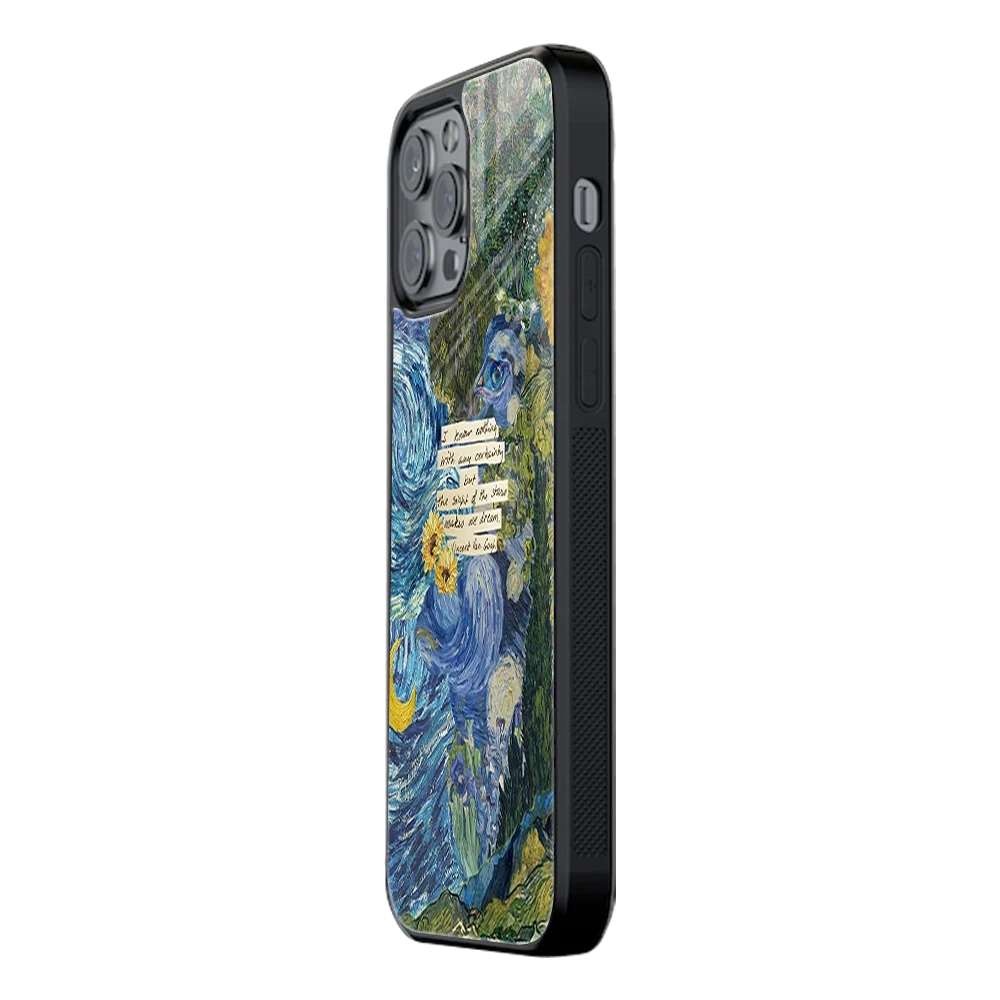Slim Glass Back Phone Case for Multiple Brands iPhone, Samsung, Redmi, OnePlus, Oppo, Vivo