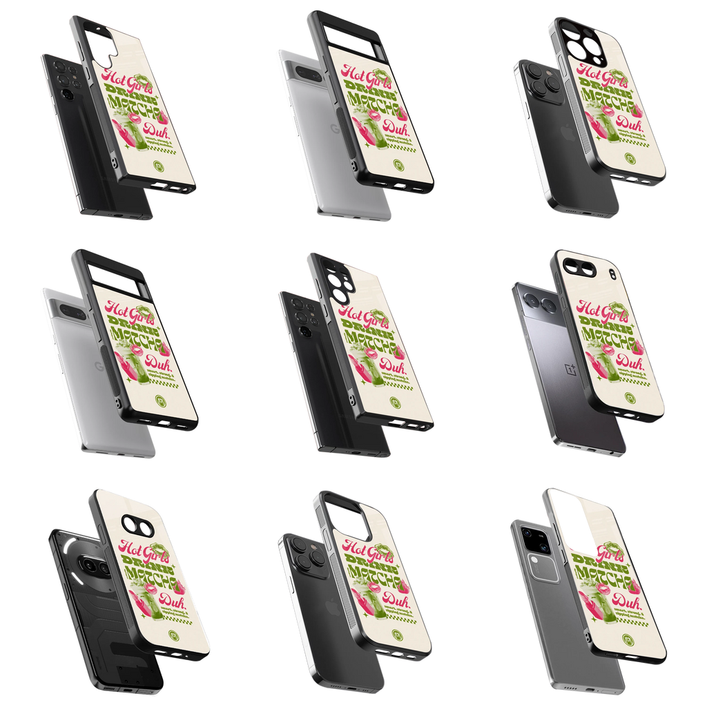 Durable Glass Back Mobile Case for iPhone, Samsung, OnePlus, Google Pixel, Redmi, Vivo, Oppo