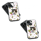 Trendy Glass Back Mobile Case for iPhone, Samsung, Redmi, OnePlus, Google Pixel, Motorola