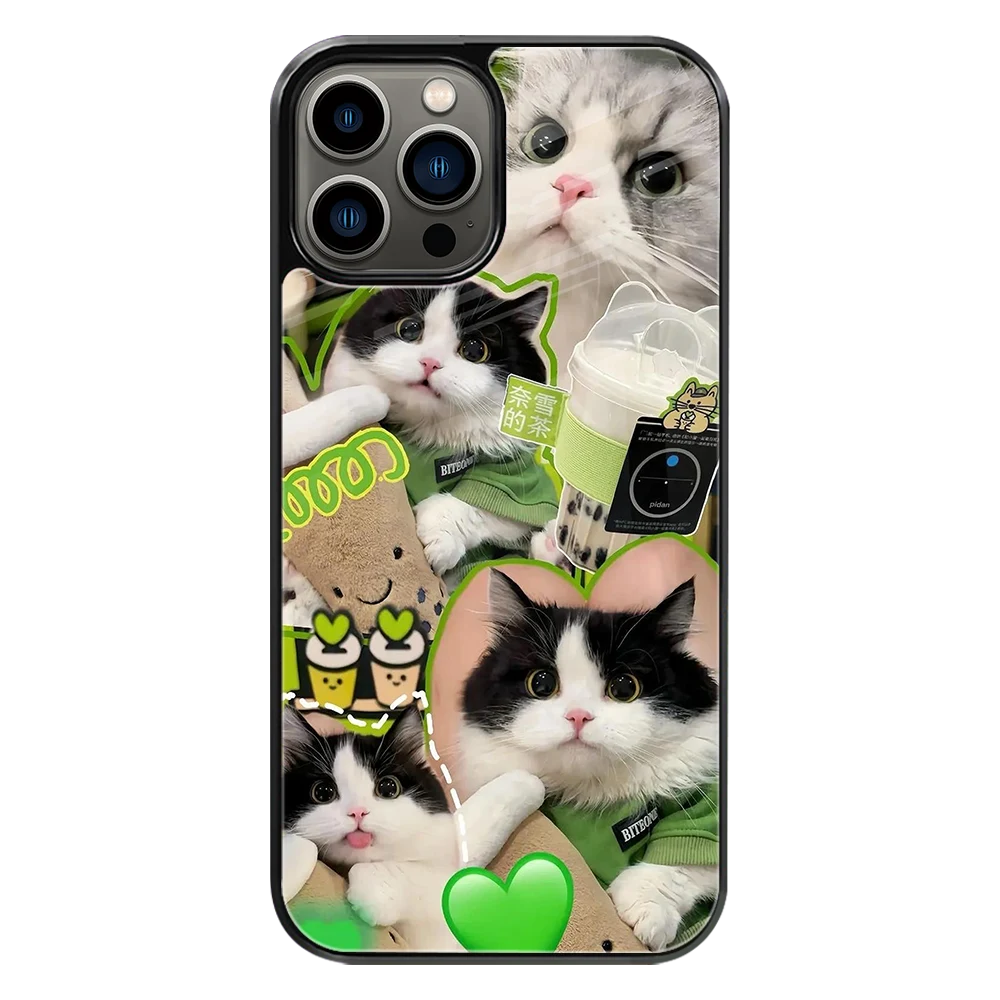 Premium Glass Back Mobile Phone Cover for iPhone, Samsung, OnePlus, Google Pixel, Redmi, Oppo, Vivo & Realme