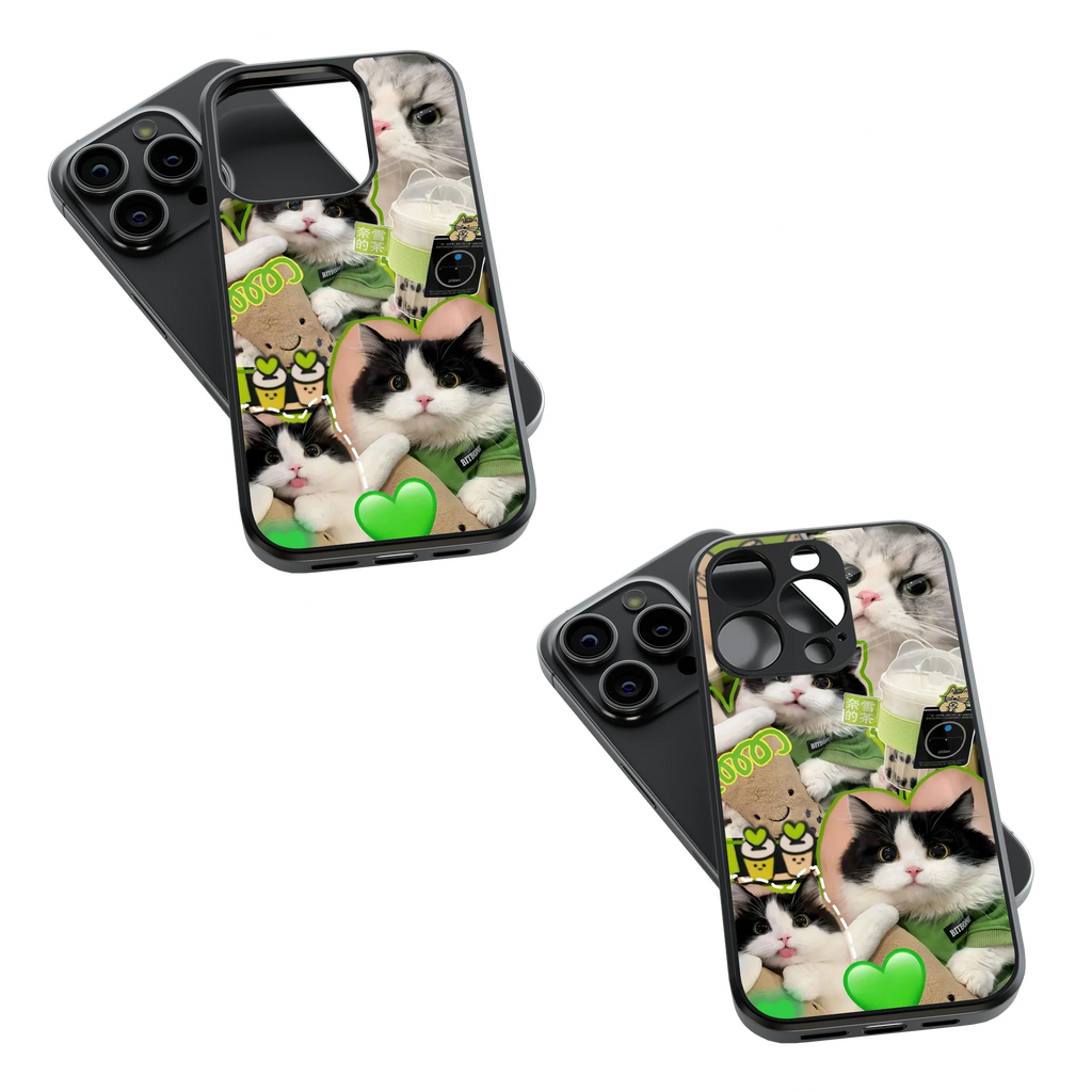 Trendy Glass Back Mobile Case for iPhone, Samsung, Redmi, OnePlus, Google Pixel, Motorola