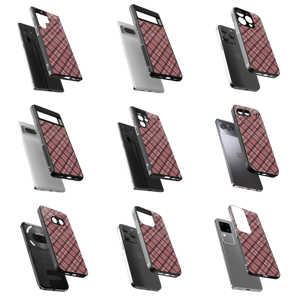 Durable Glass Back Mobile Case for iPhone, Samsung, OnePlus, Google Pixel, Redmi, Vivo, Oppo