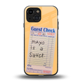 mayo is a sauce back phone cover | glass case for iphone 13 mini