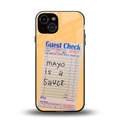 mayo is a sauce back phone cover | glass case for iphone 13
