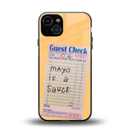 mayo is a sauce back phone cover | glass case for iphone 13