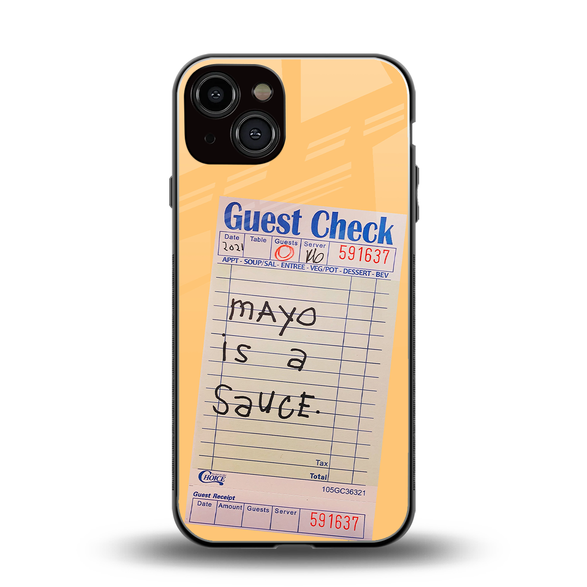 mayo is a sauce back phone cover | glass case for iphone 13
