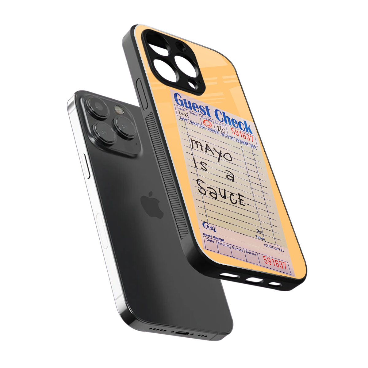 mayo is a sauce back phone cover | glass case for iphone 15 pro max