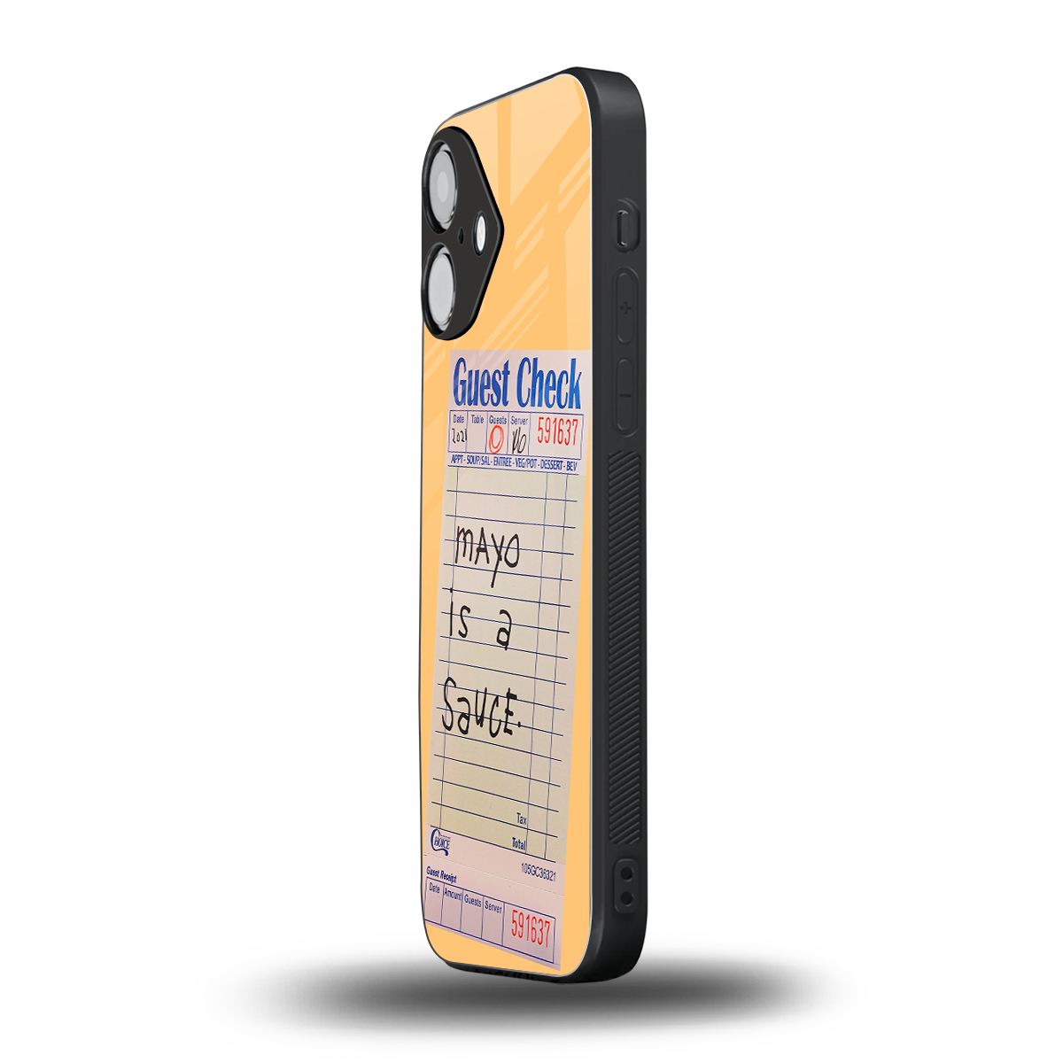 mayo is a sauce back phone cover | glass case for iphone 16