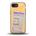 mayo is a sauce back phone cover | glass case for iphone 16e