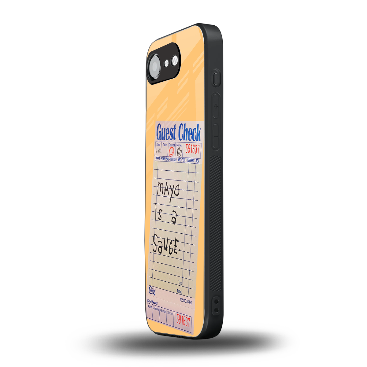 mayo is a sauce back phone cover | glass case for iphone 16e