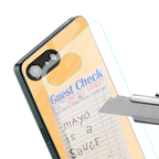 mayo is a sauce back phone cover | glass case for iphone 16e