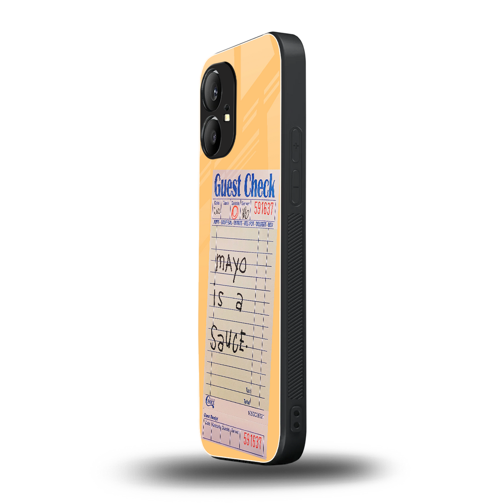 mayo is a sauce back phone cover | glass case for nothing phone 1