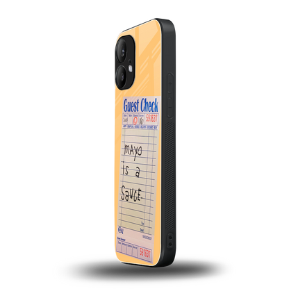 mayo is a sauce back phone cover | glass case for nothing phone 2