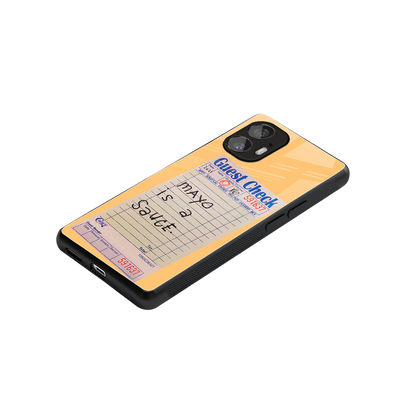 mayo is a sauce back phone cover | glass case for nothing phone 2