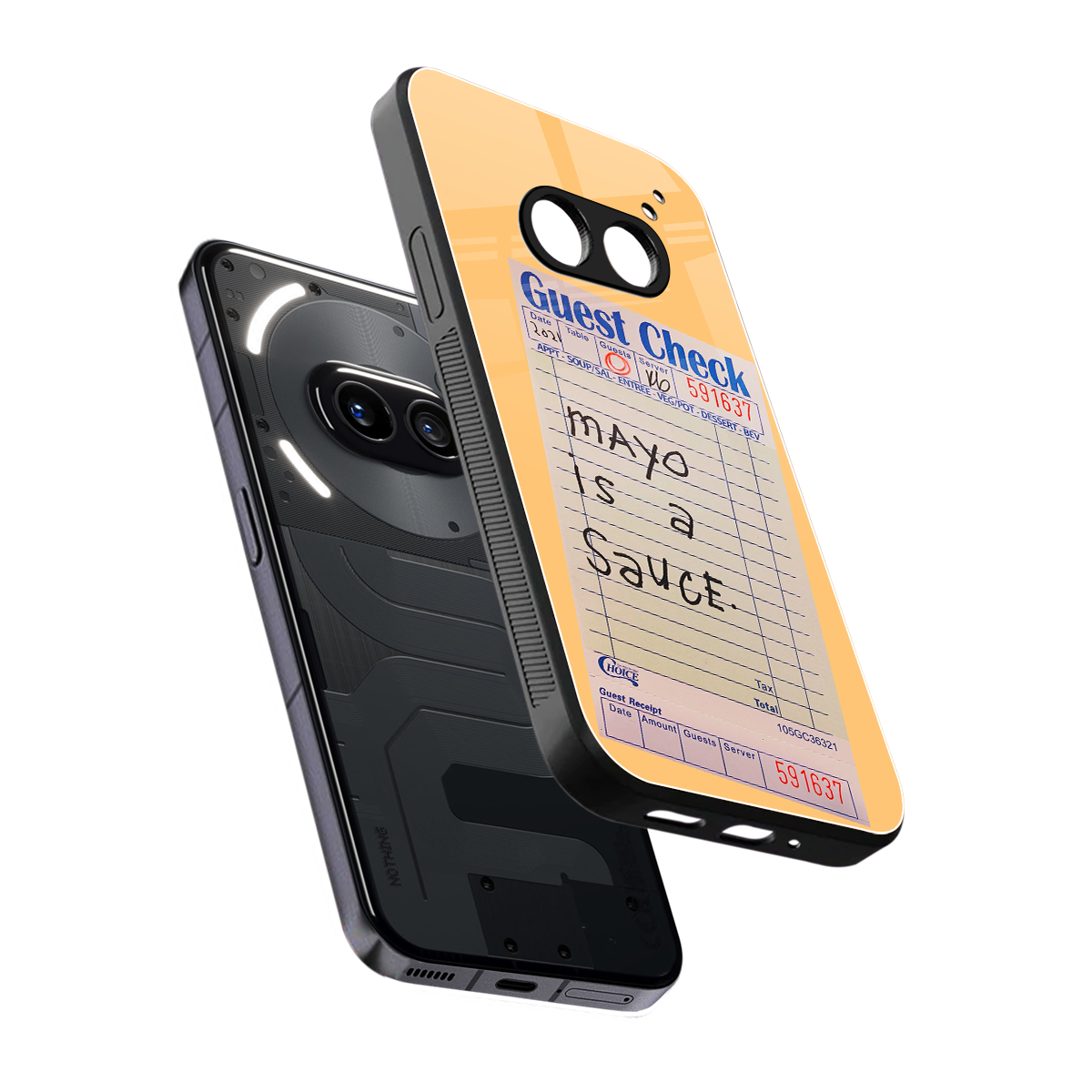 mayo is a sauce back phone cover | glass case for nothing phone 2a