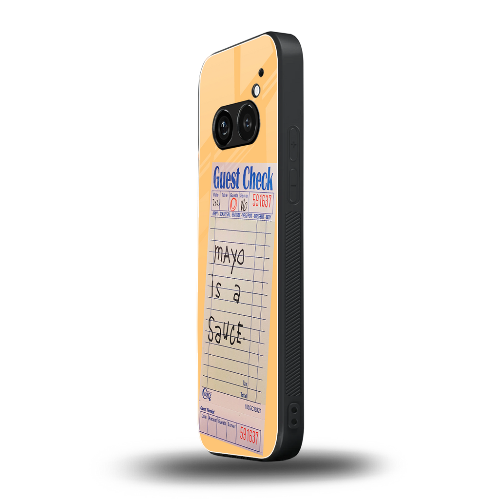 mayo is a sauce back phone cover | glass case for nothing phone 2a