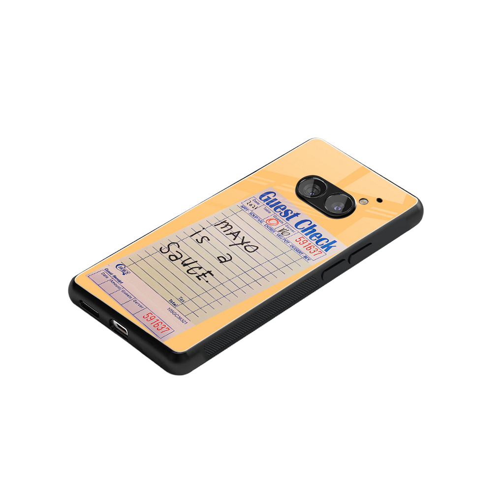 mayo is a sauce back phone cover | glass case for nothing phone 2a