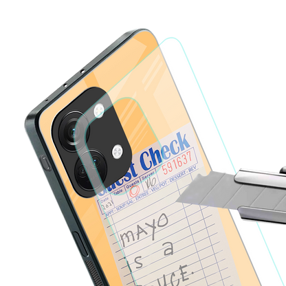 mayo is a sauce back phone cover | glass case for oneplus nord 3