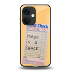 mayo is a sauce back phone cover | glass case for oneplus nord ce 3