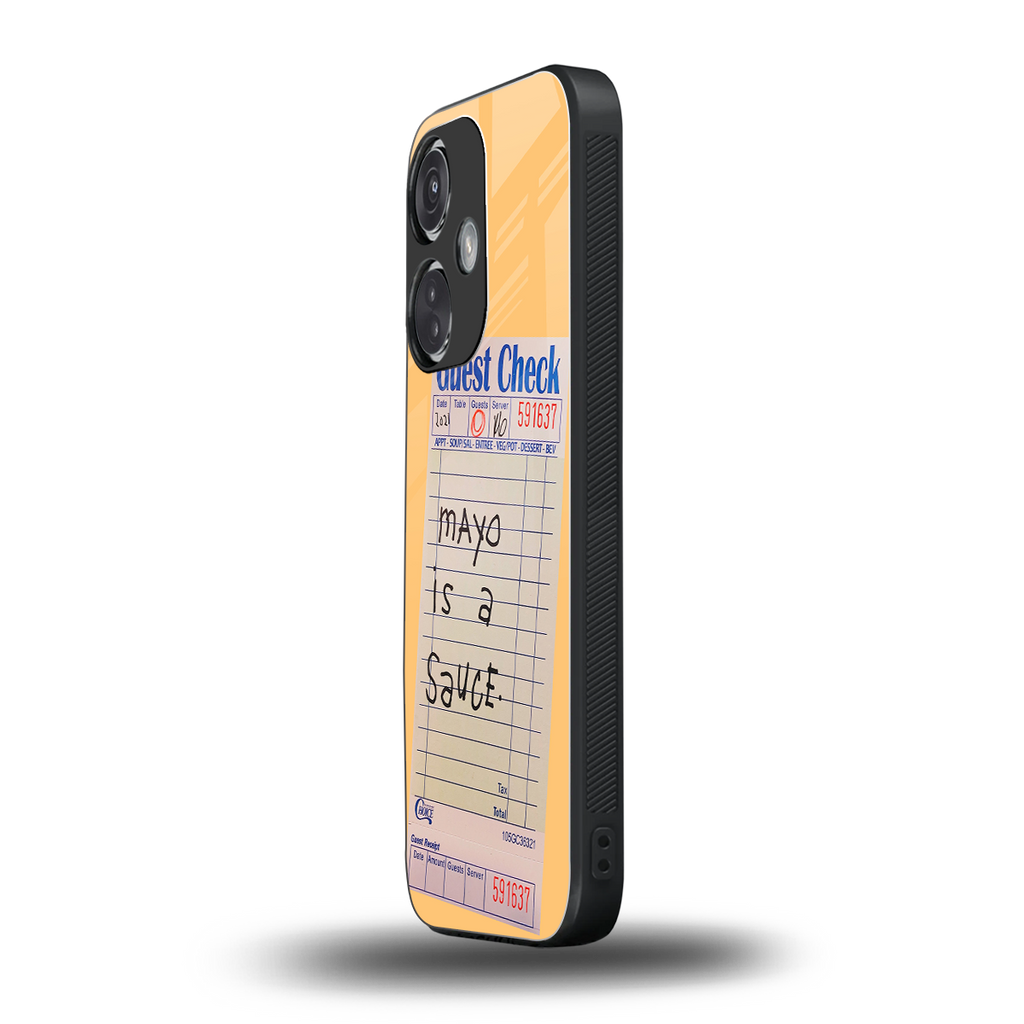 mayo is a sauce back phone cover | glass case for oneplus nord ce 3