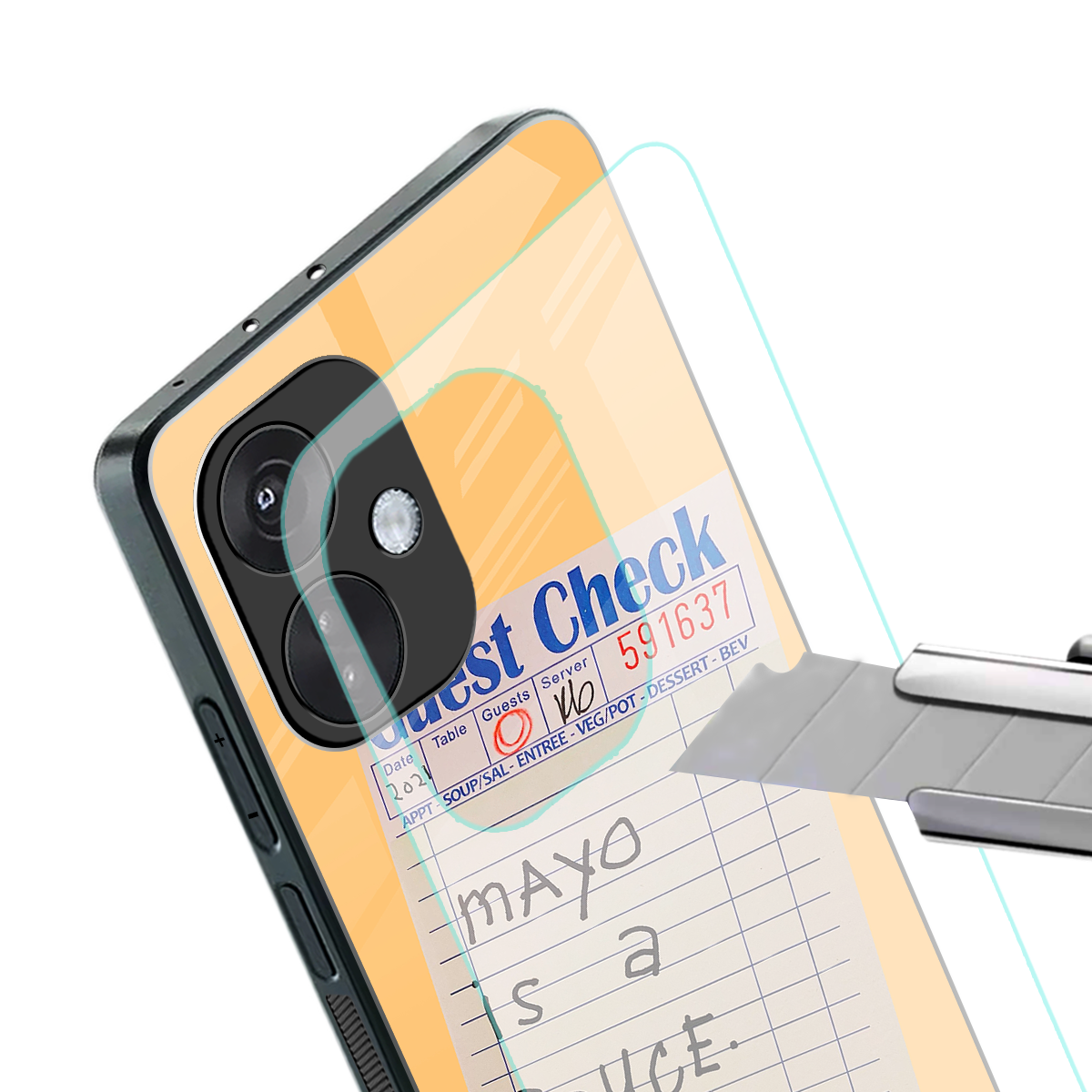 mayo is a sauce back phone cover | glass case for oneplus nord ce 3