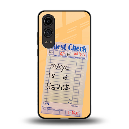 mayo is a sauce back phone cover | glass case for oneplus nord ce 4 lite