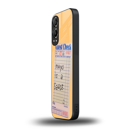 mayo is a sauce back phone cover | glass case for oneplus nord ce 4 lite