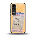 mayo is a sauce back phone cover | glass case for oneplus nord ce 4