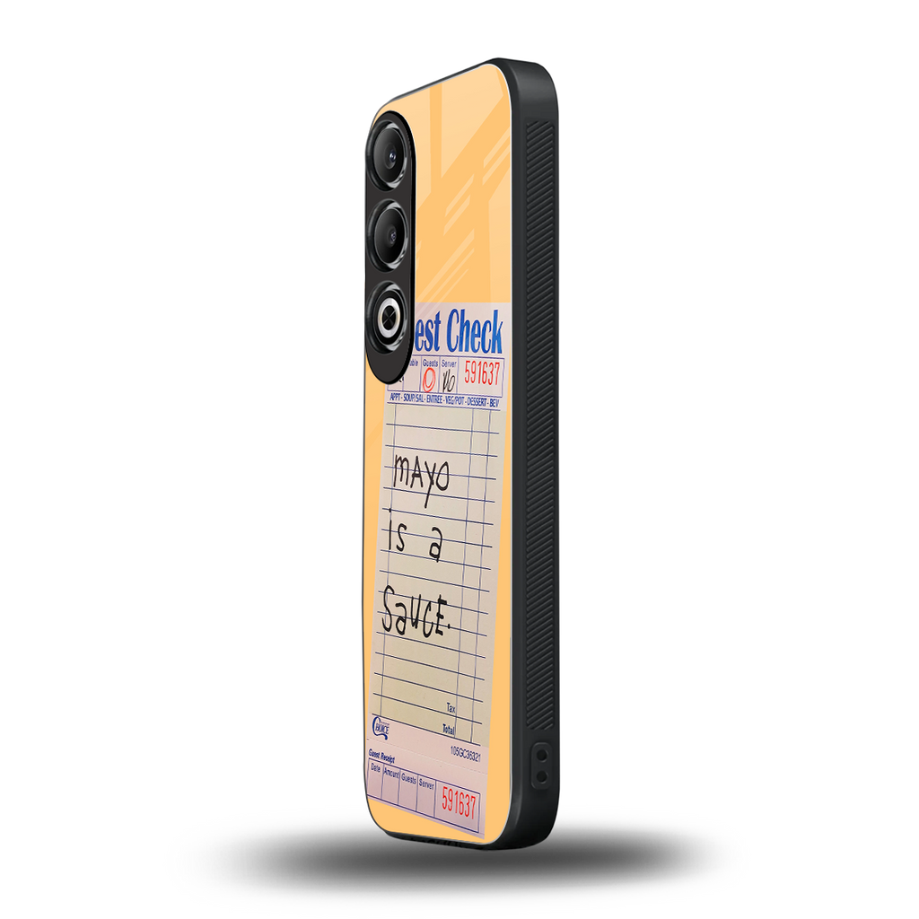mayo is a sauce back phone cover | glass case for oneplus nord ce 4