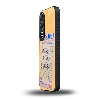 mayo is a sauce back phone cover | glass case for oneplus nord ce 4