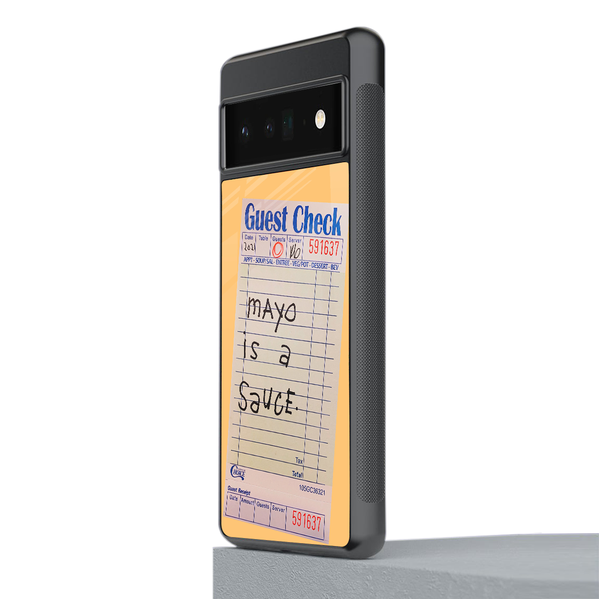 mayo is a sauce back phone cover | glass case for google pixel 6 pro