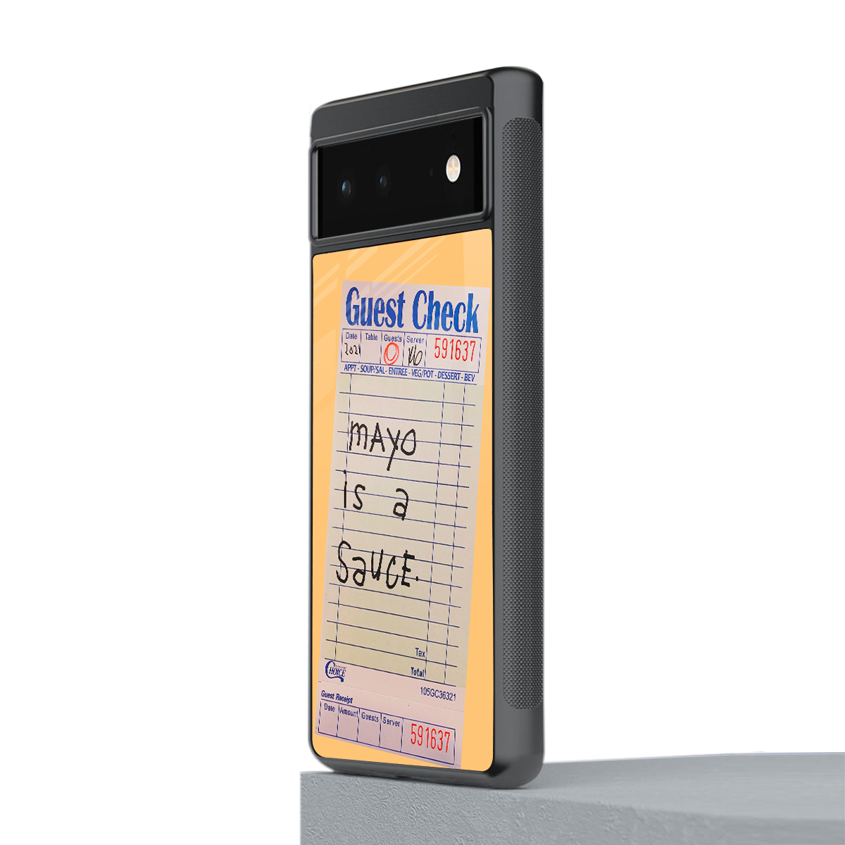 mayo is a sauce back phone cover | glass case for google pixel 6