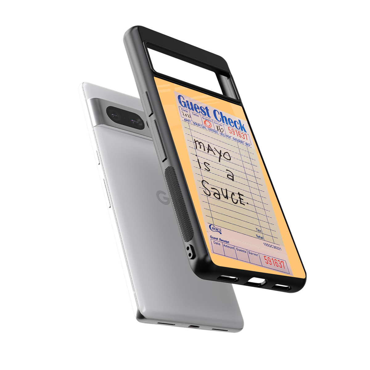 mayo is a sauce back phone cover | glass case for google pixel 7 pro