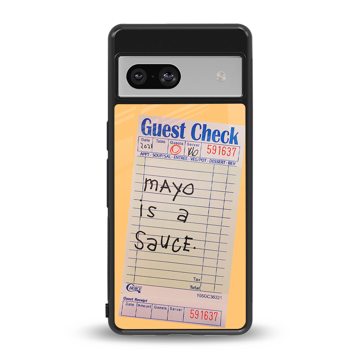 mayo is a sauce back phone cover | glass case for Google Pixel 7A