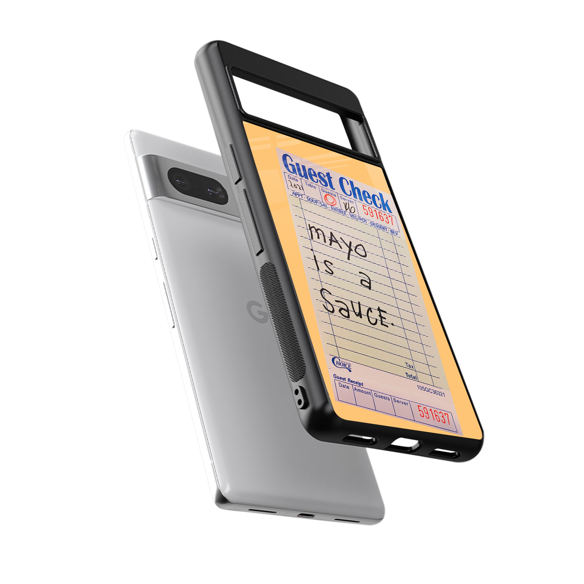 mayo is a sauce back phone cover | glass case for Google Pixel 7
