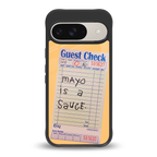 mayo is a sauce back phone cover | glass case for google pixel 9