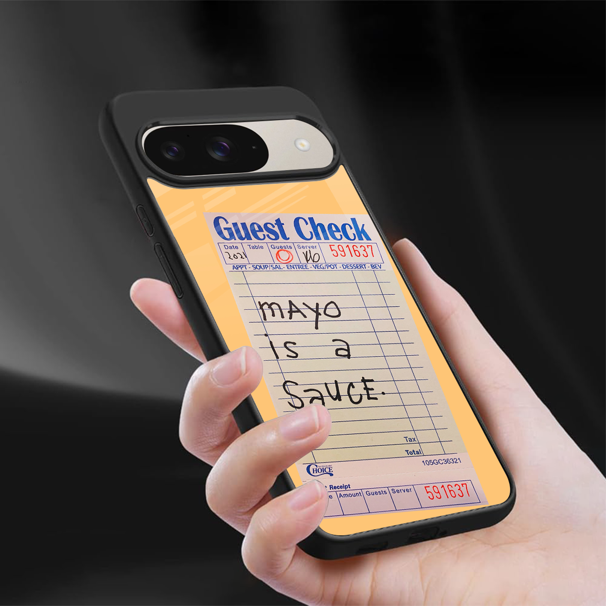 mayo is a sauce back phone cover | glass case for google pixel 9