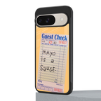 mayo is a sauce back phone cover | glass case for google pixel 9