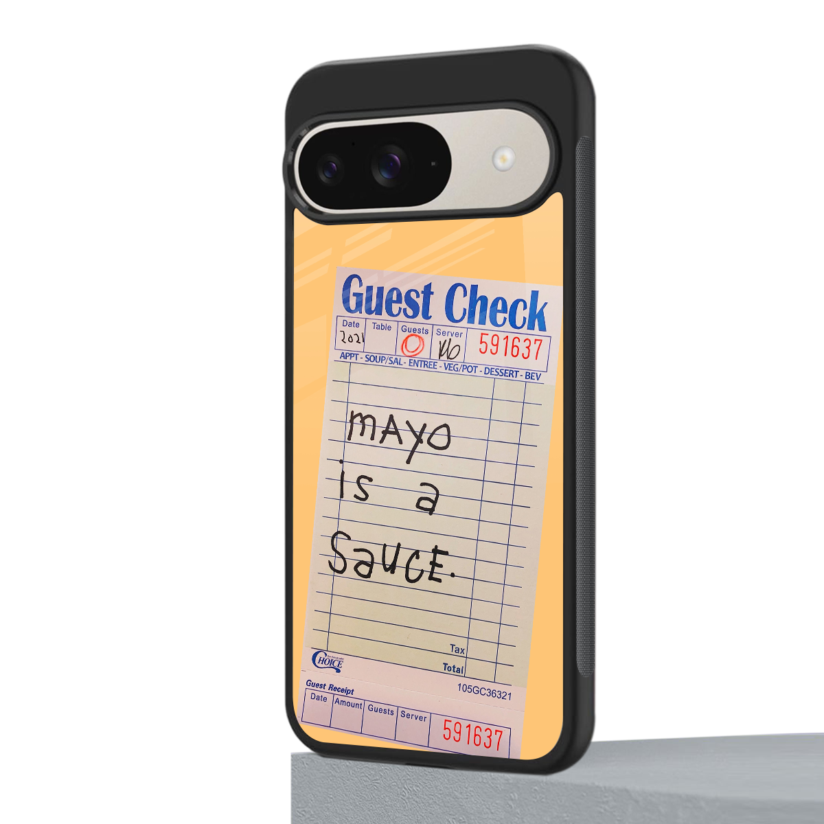 mayo is a sauce back phone cover | glass case for google pixel 9