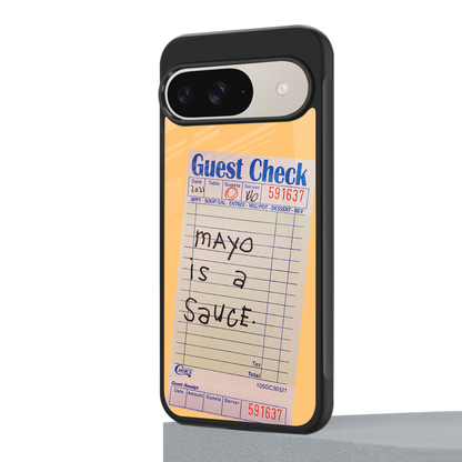 mayo is a sauce back phone cover | glass case for google pixel 9