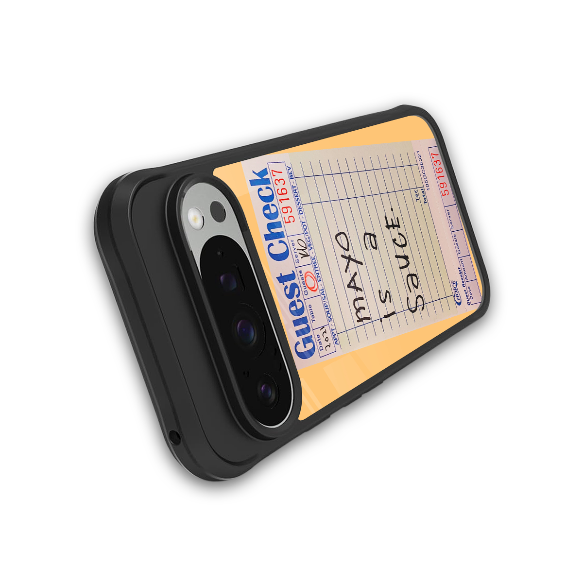 mayo is a sauce back phone cover | glass case for google pixel 9 pro