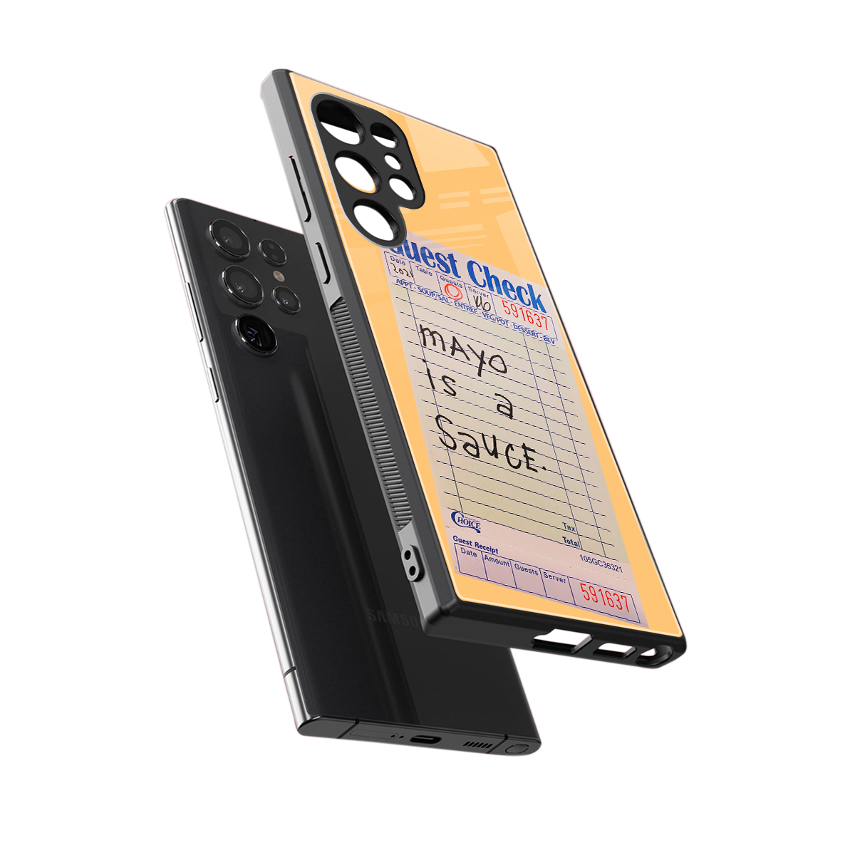 mayo is a sauce back phone cover | glass case for samsung galaxy s24 ultra