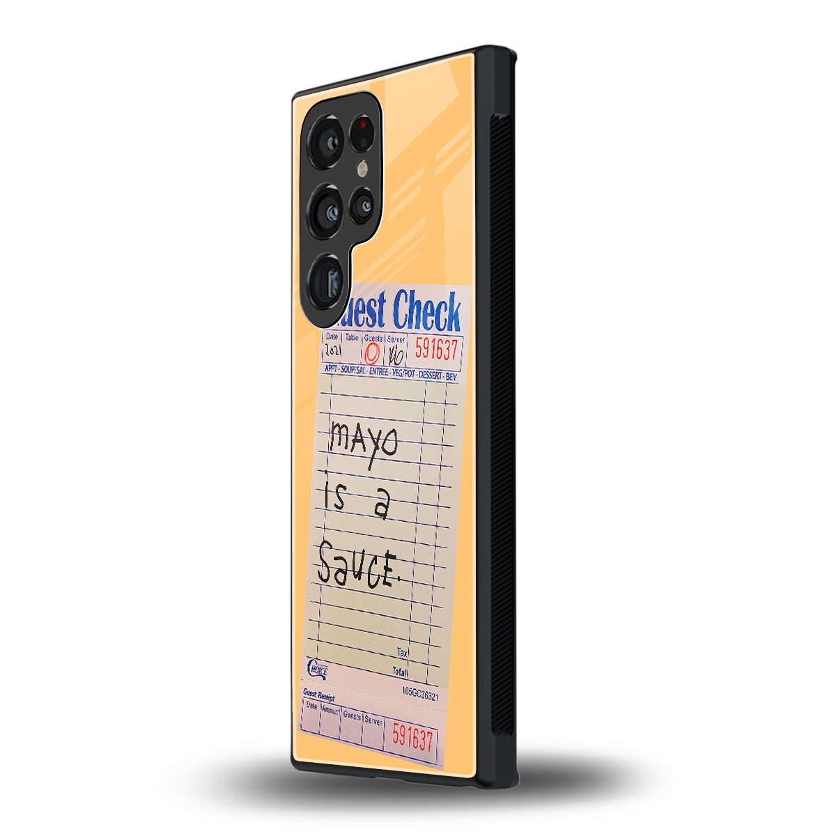 mayo is a sauce back phone cover | glass case for samsung galaxy s23 ultra