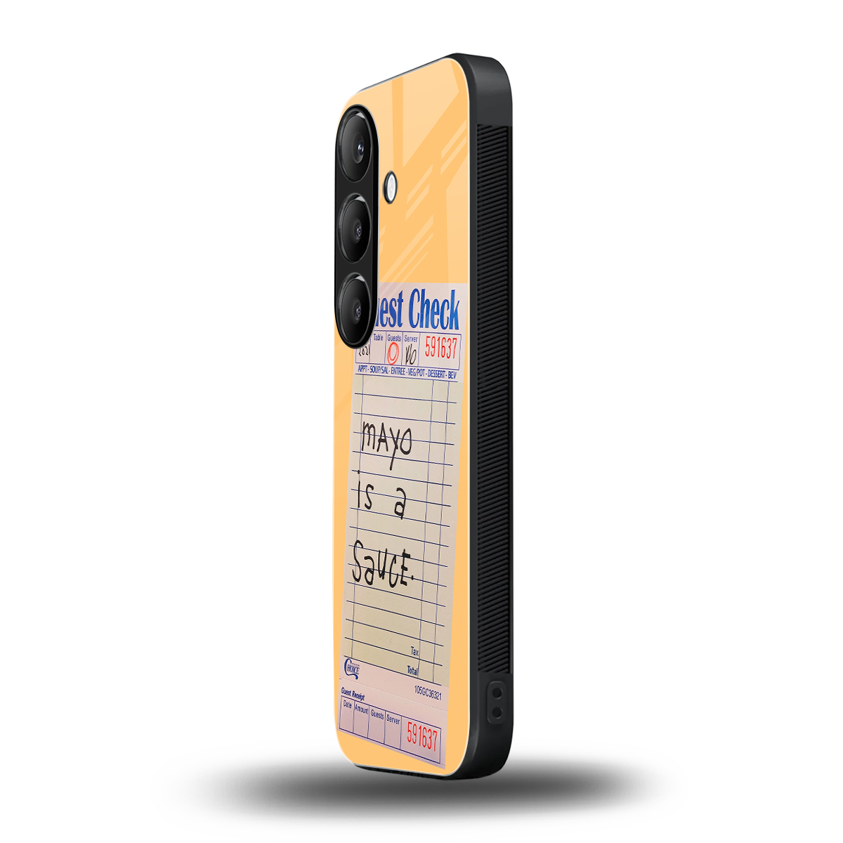 mayo is a sauce back phone cover | glass case for samsung galaxy s25