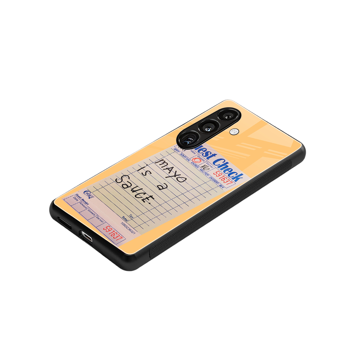 mayo is a sauce back phone cover | glass case for samsung galaxy s24 fe