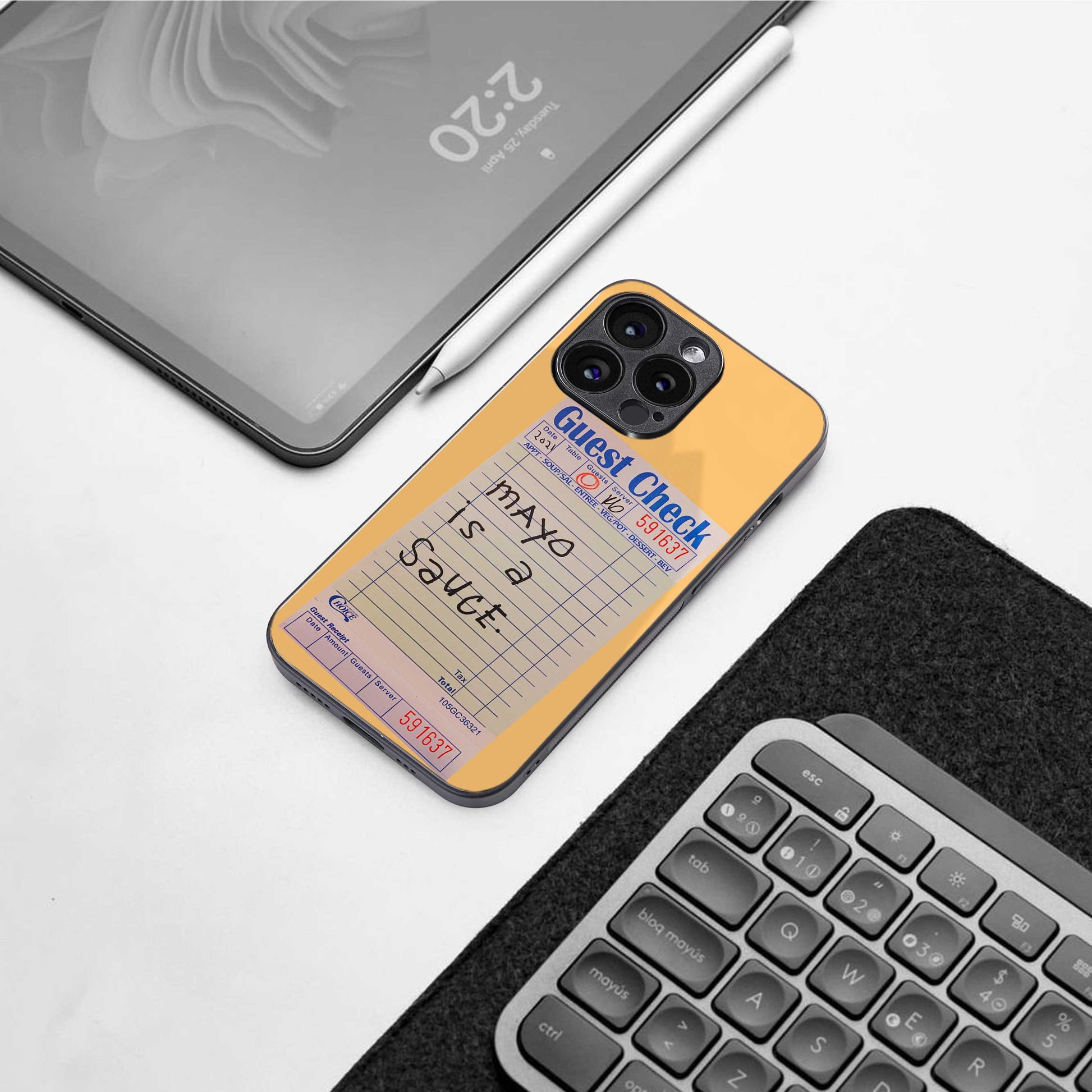 mayo is a sauce back phone cover | glass case for samsung galaxy s24 ultra