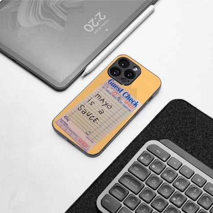 mayo is a sauce back phone cover | glass case for samsung galaxy s24 ultra