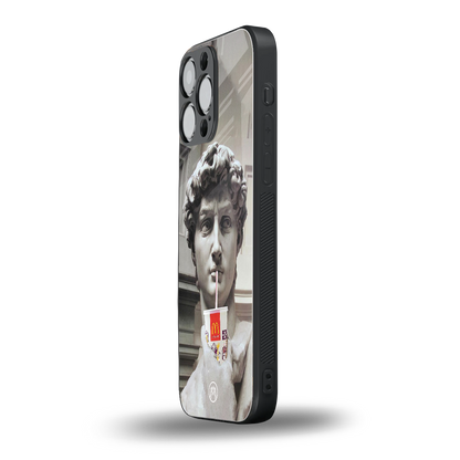 mc david back phone cover | glass case for iphone 13 pro max