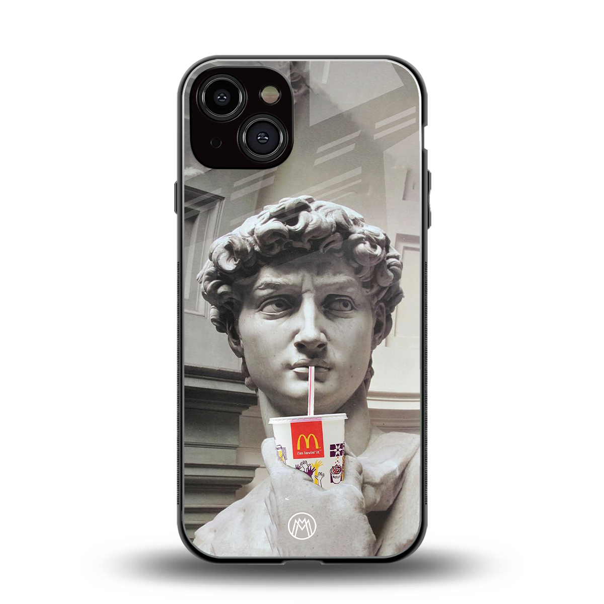 mc david back phone cover | glass case for iphone 13